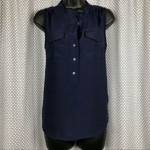 J. Crew Sleeveless Navy Blouse / Shirt 4
